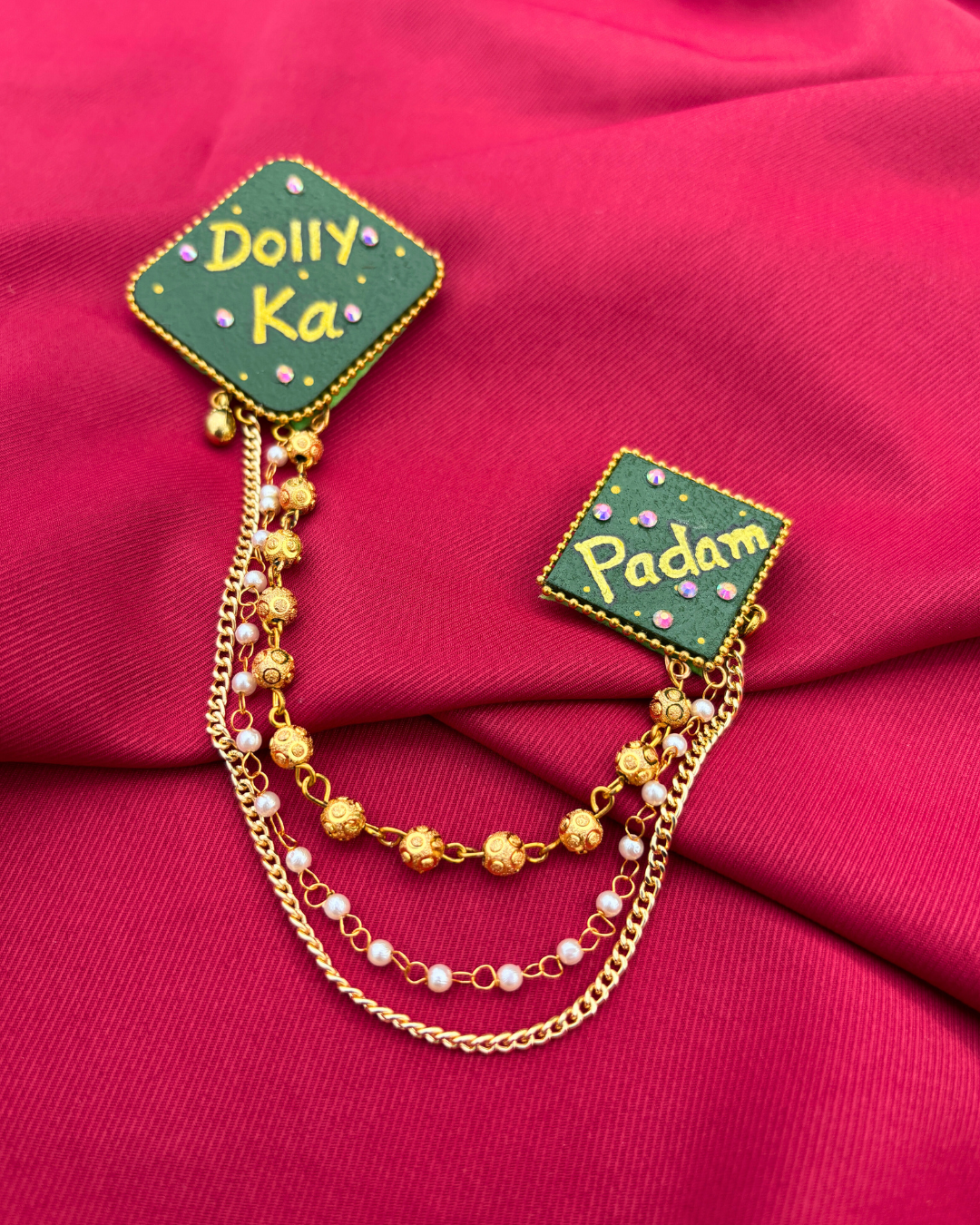 Diamond Shape Brooch for Groom