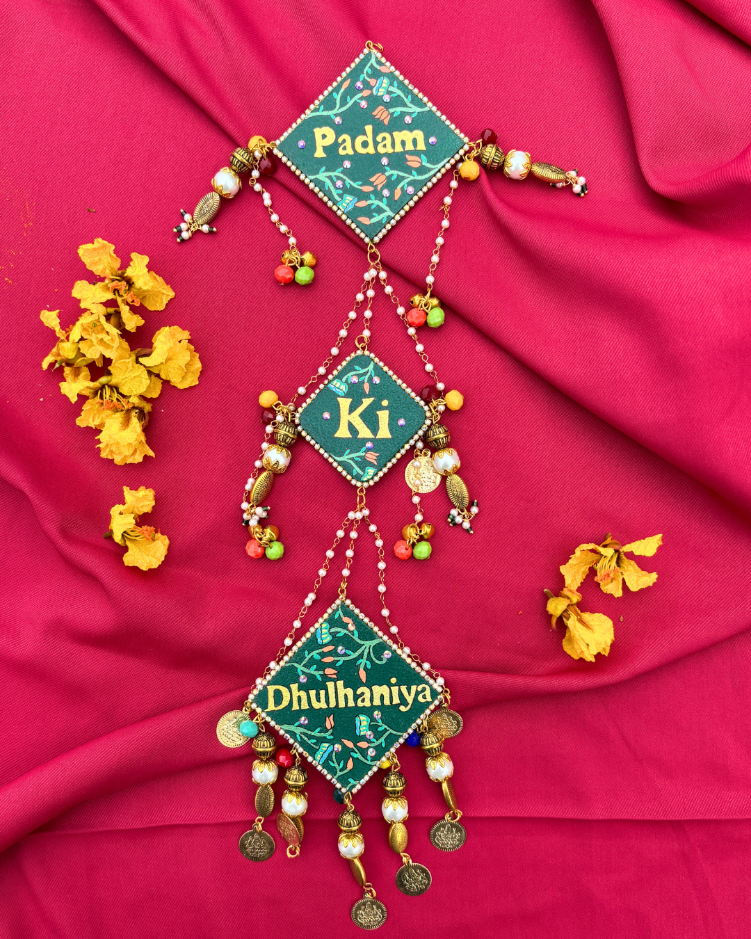 Hand Painted Latkan for Lehenga With Custom Message