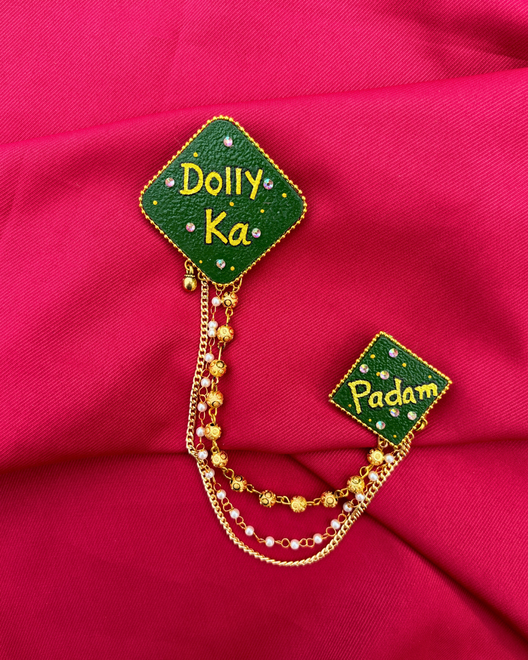 Diamond Shape Brooch for Groom