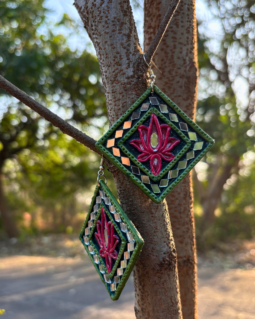 Kamal Lippan Art Earrings