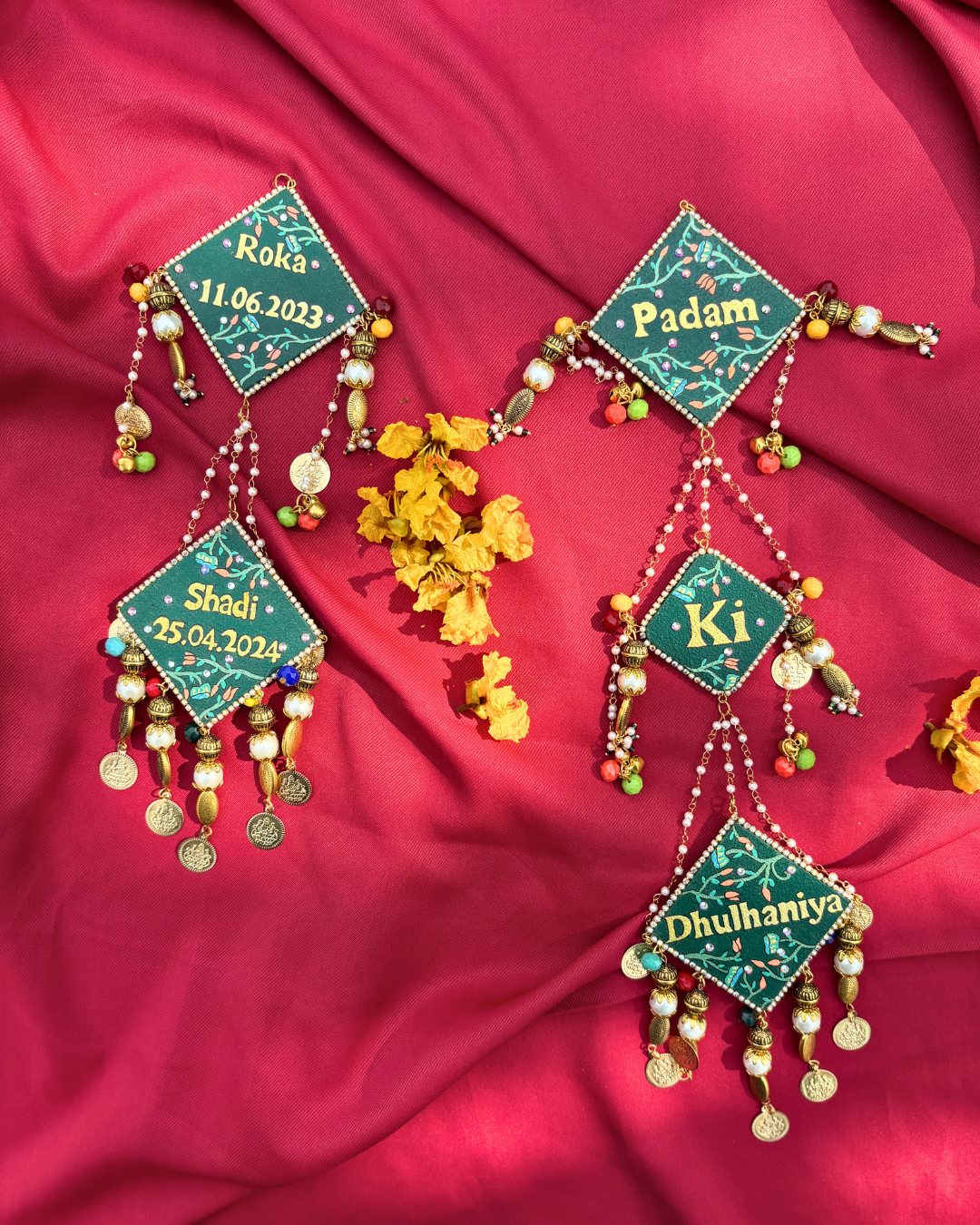 Hand Painted Latkan for Lehenga With Custom Message