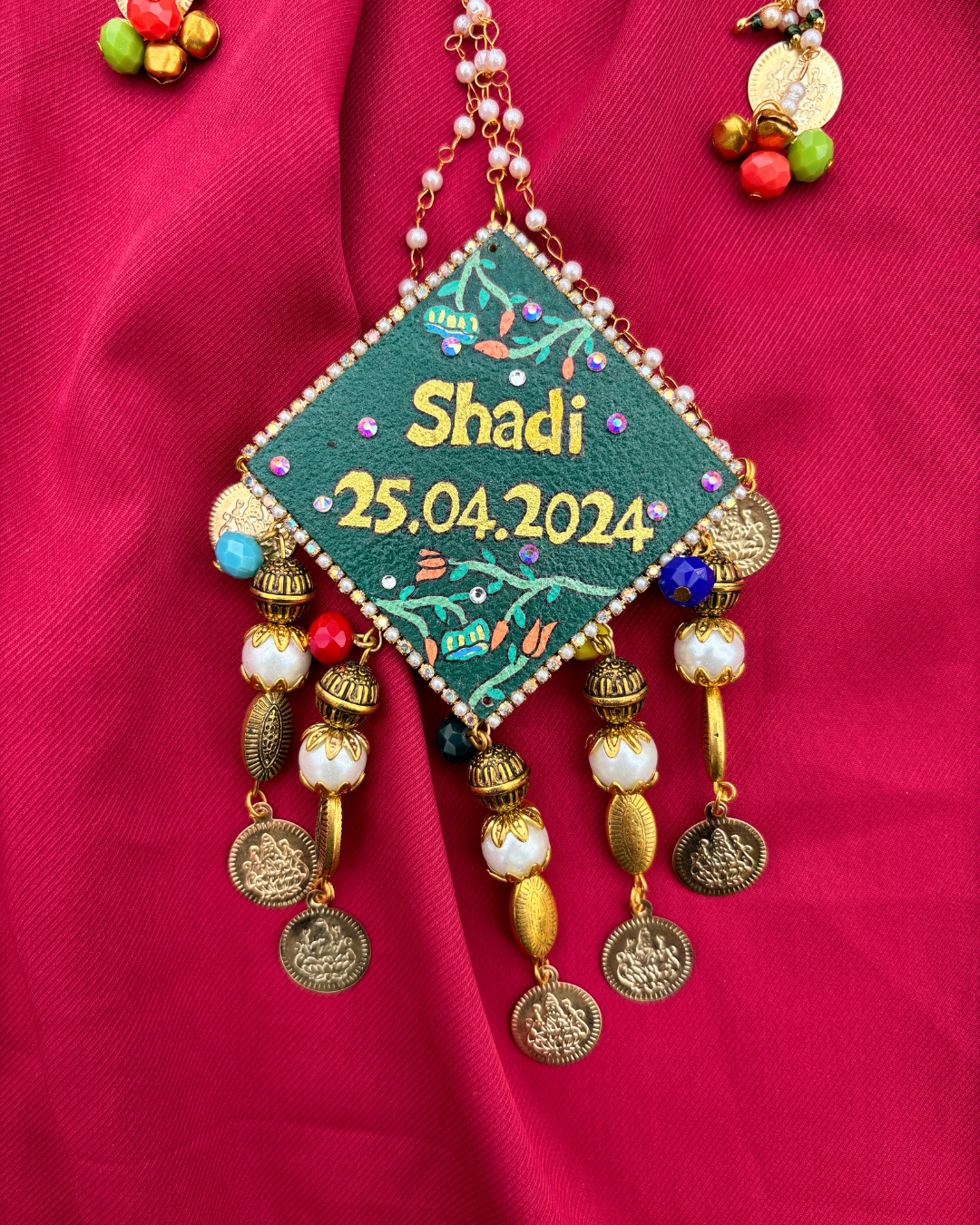 Hand Painted Latkan for Lehenga With Custom Message