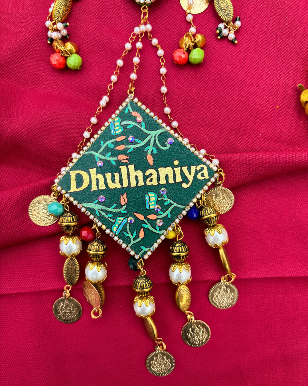 Hand Painted Latkan for Lehenga With Custom Message