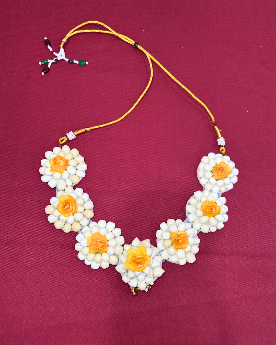 Mogra With Flower Jewellery Set