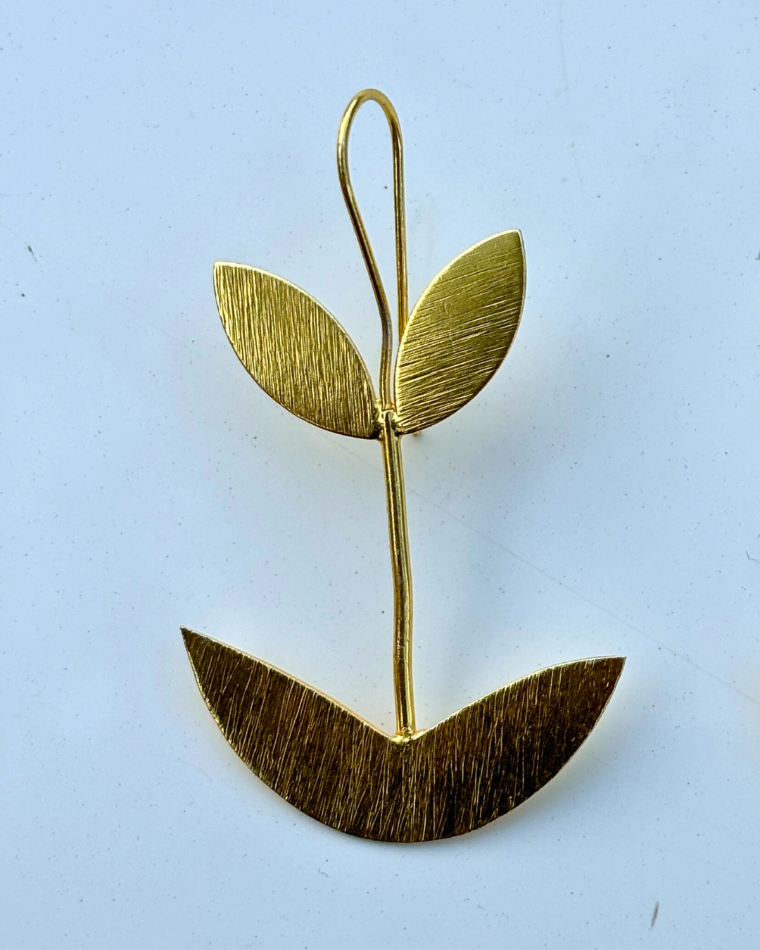 Golden Patti Brass Earrings
