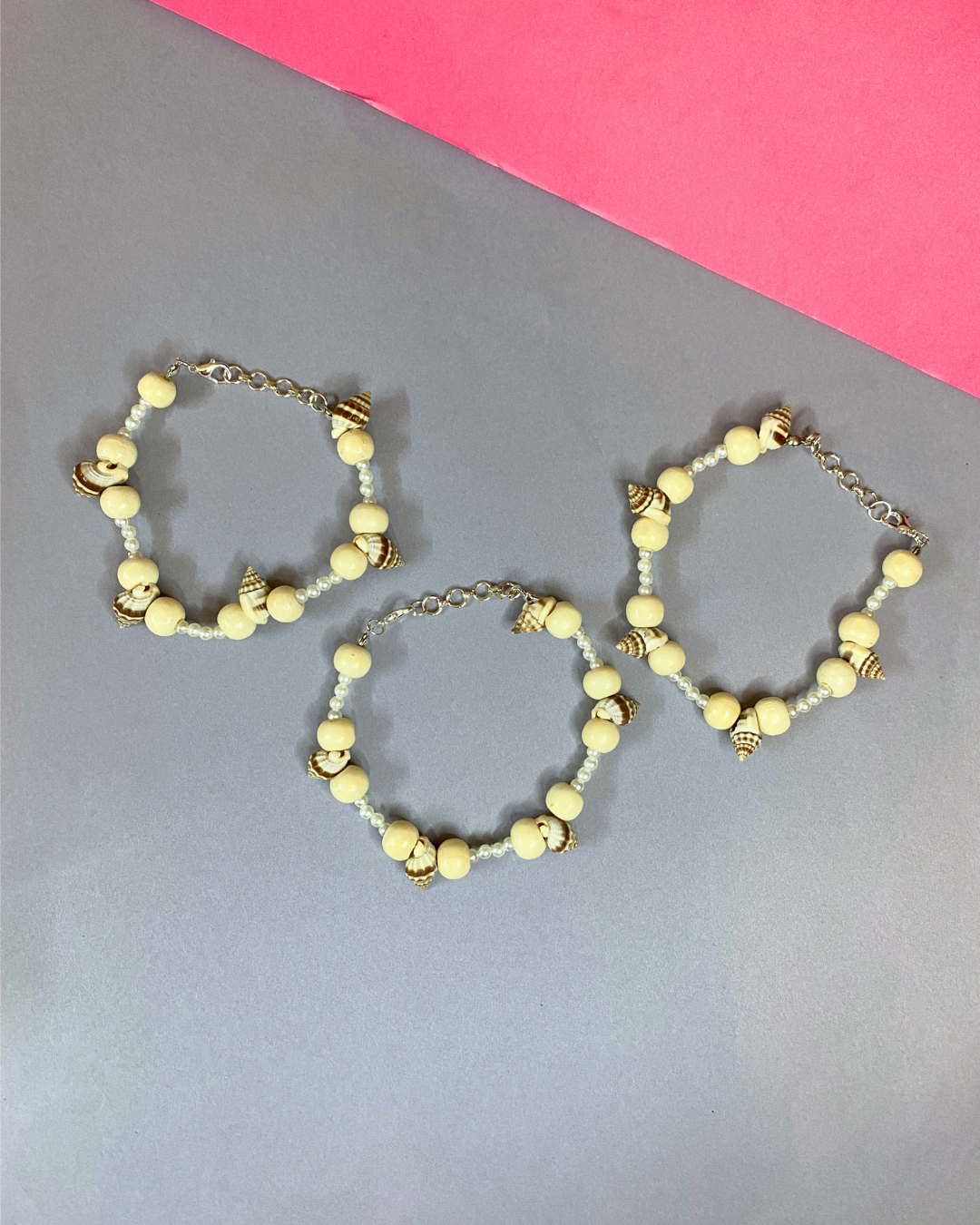 Shell and Bead Bracelets