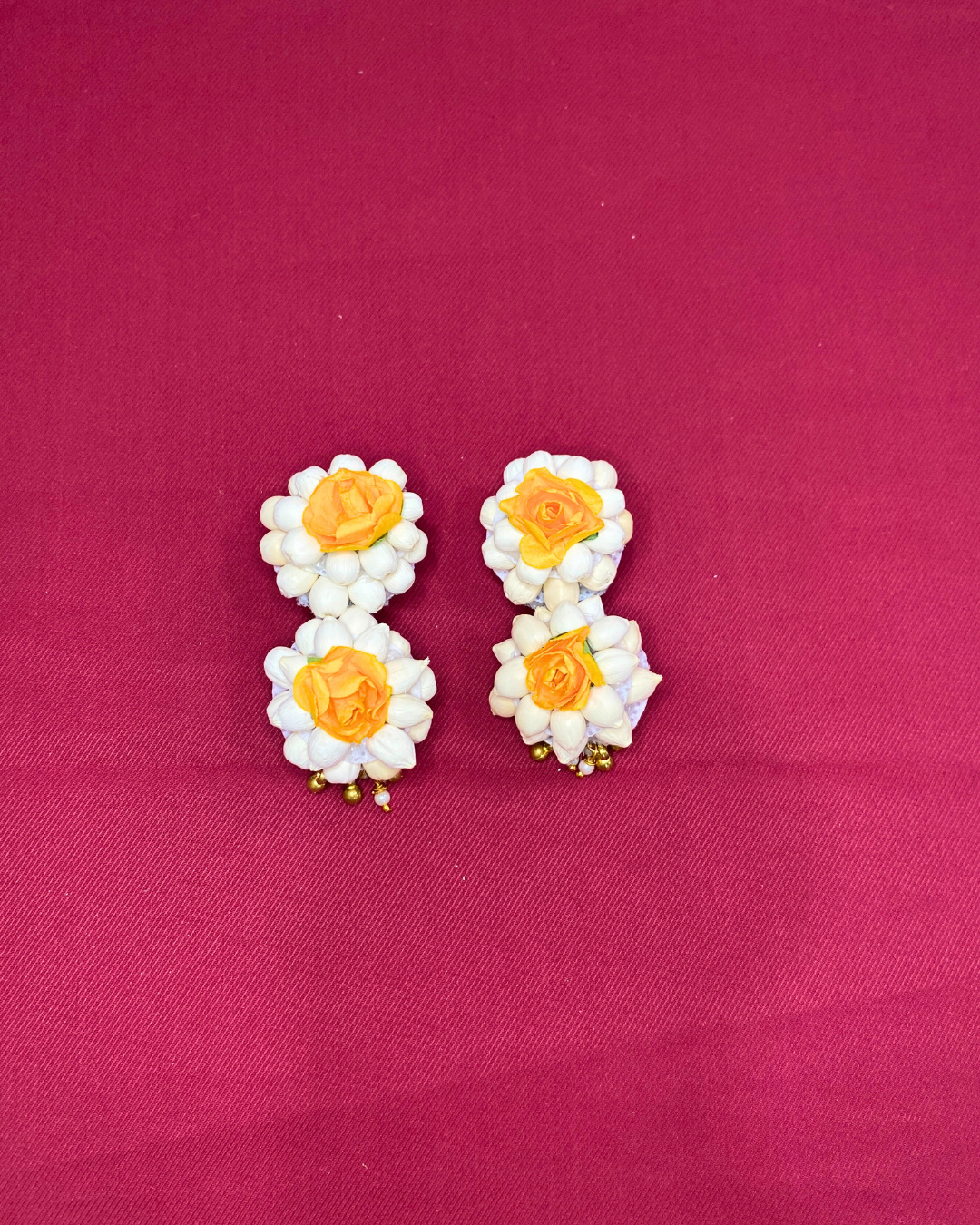 Mogra With Flower Jewellery Set