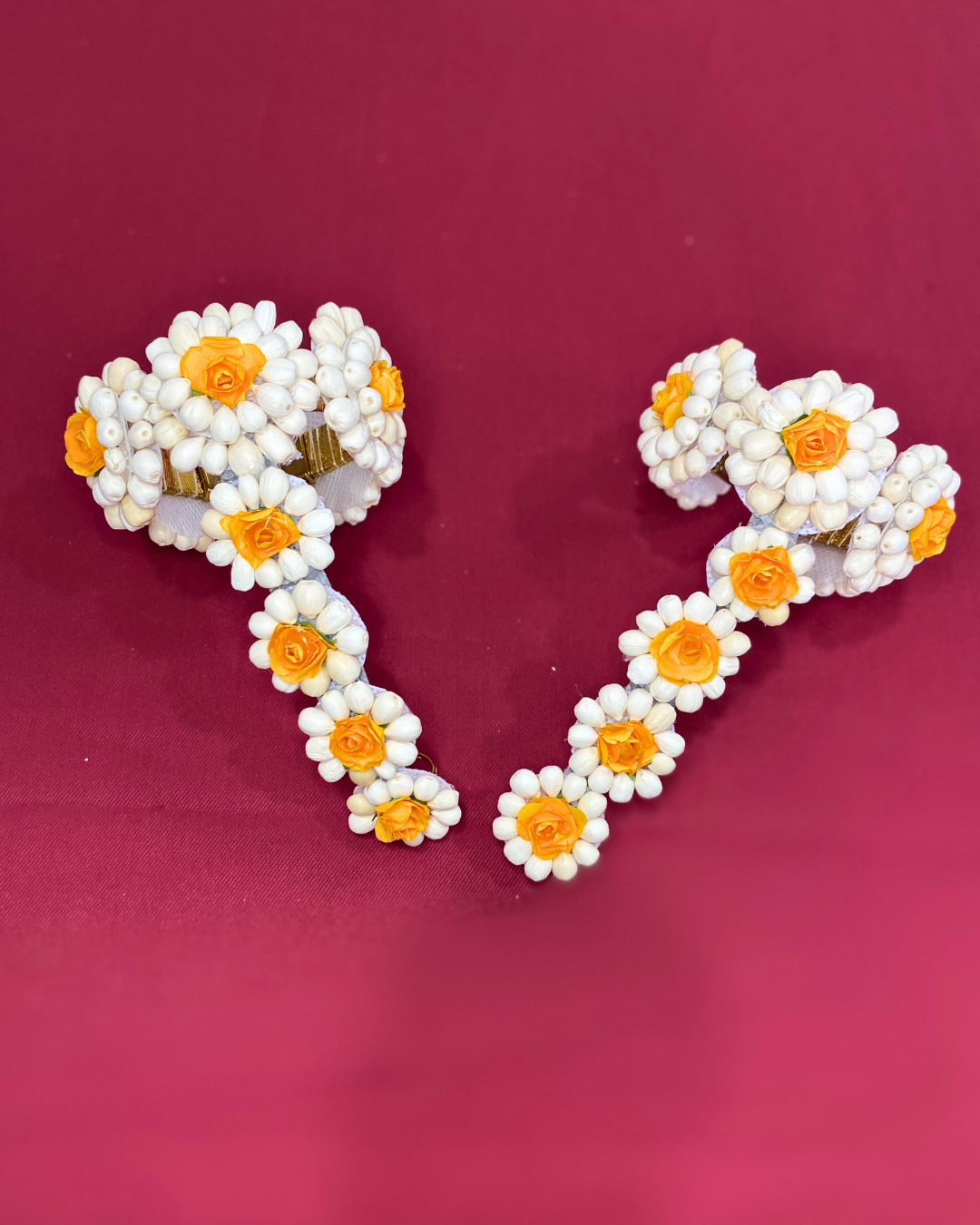 Mogra With Flower Jewellery Set