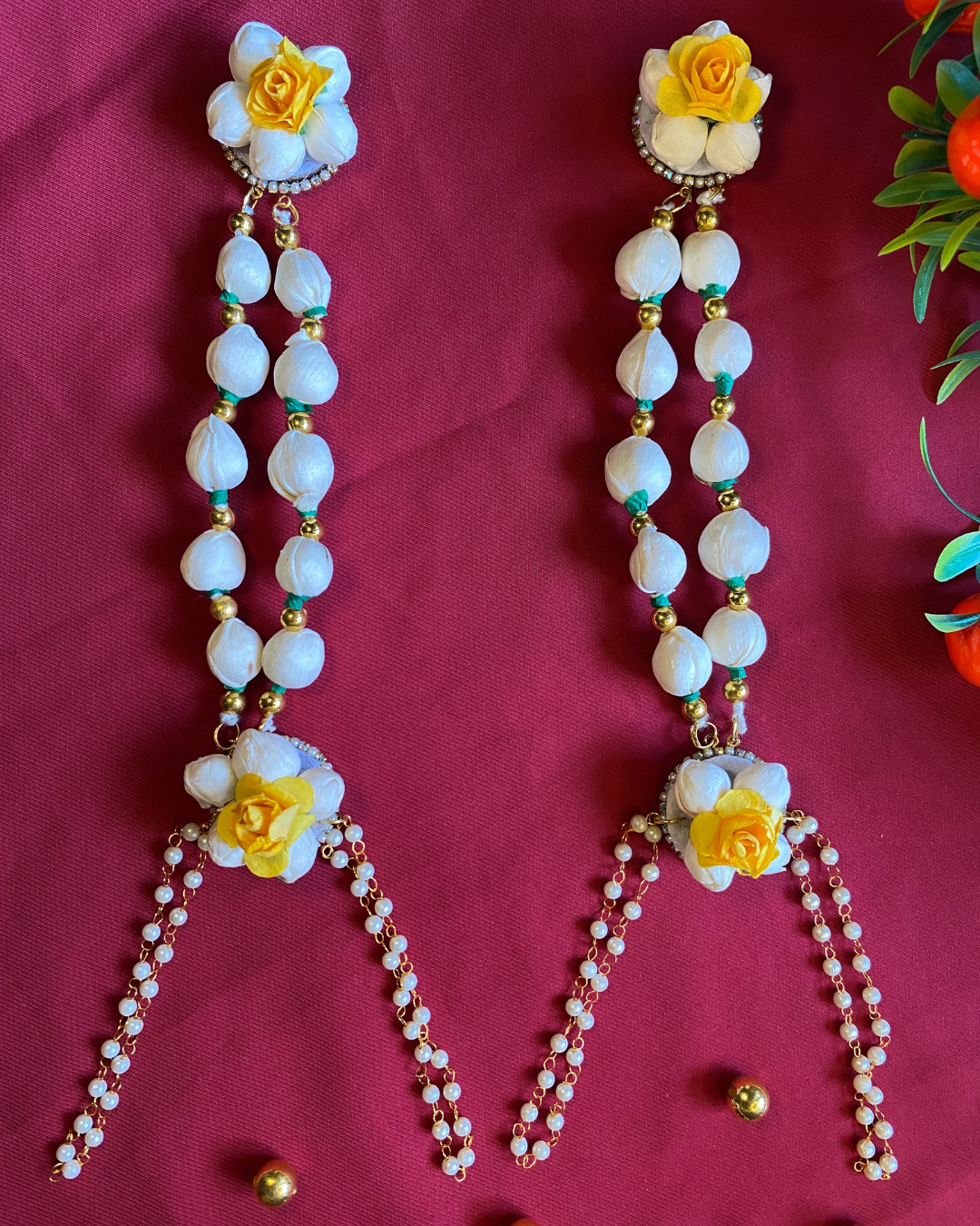 Basic Mogra Set with Customised Name Jewellery Set
