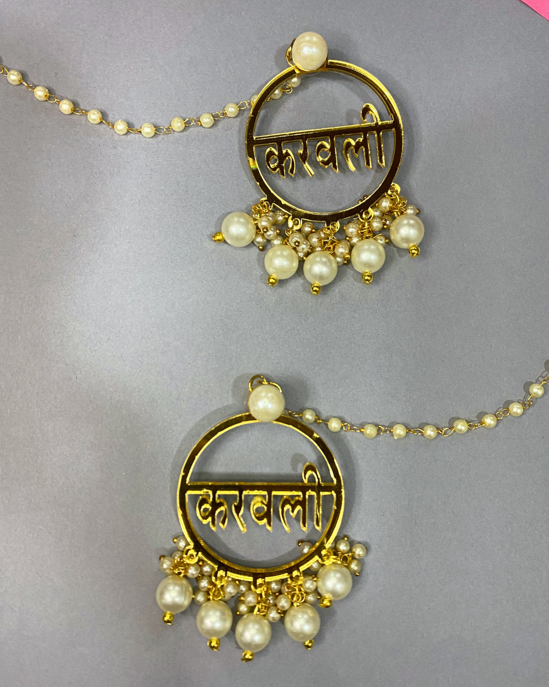 Karavli (Bridesmaid) Earring with Kaan Chain