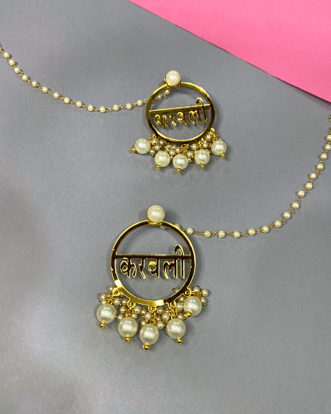 Karavli (Bridesmaid) Earring with Kaan Chain