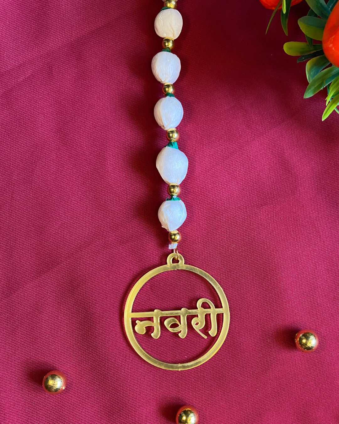 Basic Mogra Set with Customised Name Jewellery Set