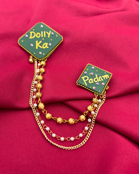 Diamond Shape Brooch for Groom
