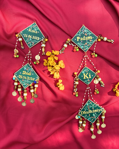 Hand Painted Latkan for Lehenga With Custom Message