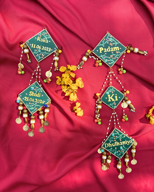 Hand Painted Latkan for Lehenga With Custom Message