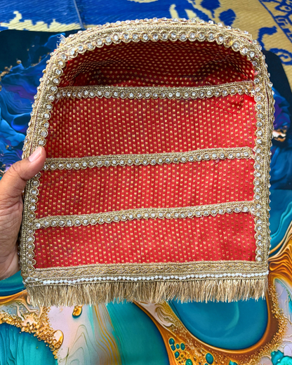 Handcrafted Designer Chajla ( 2pcs )| Decorated Chaaj & Soop Set