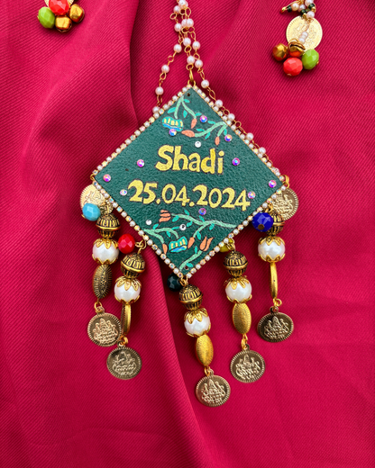 Hand Painted Latkan for Lehenga With Custom Message