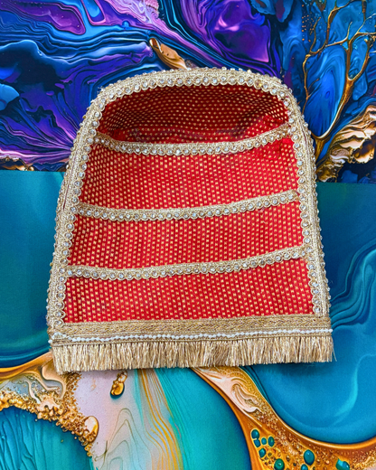 Handcrafted Designer Chajla ( 2pcs )| Decorated Chaaj & Soop Set