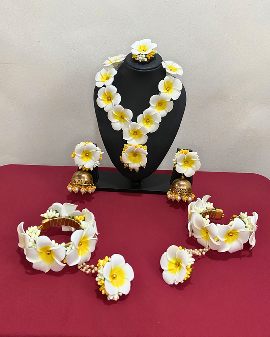 Plumeria (Champa) Artificial Floral Jewellery