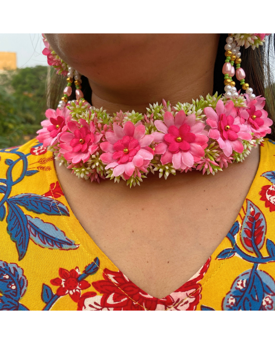 Pink Blossom Jewellery Set