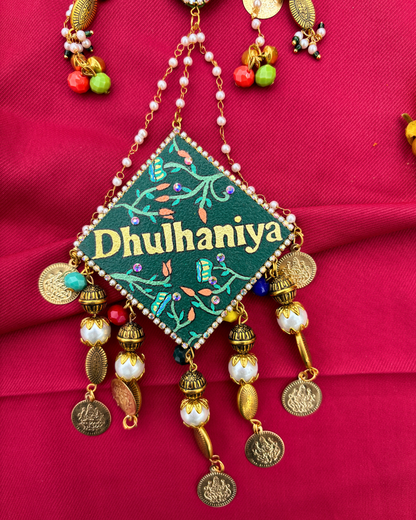 Hand Painted Latkan for Lehenga With Custom Message