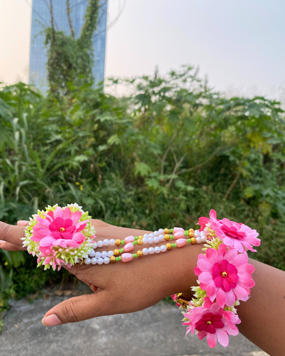 Pink Blossom Jewellery Set