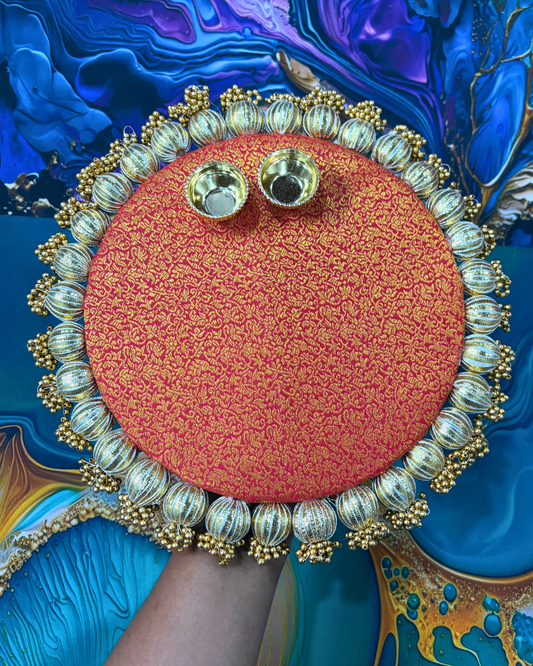 Pooja Plate For Wedding Function (8 Inches)