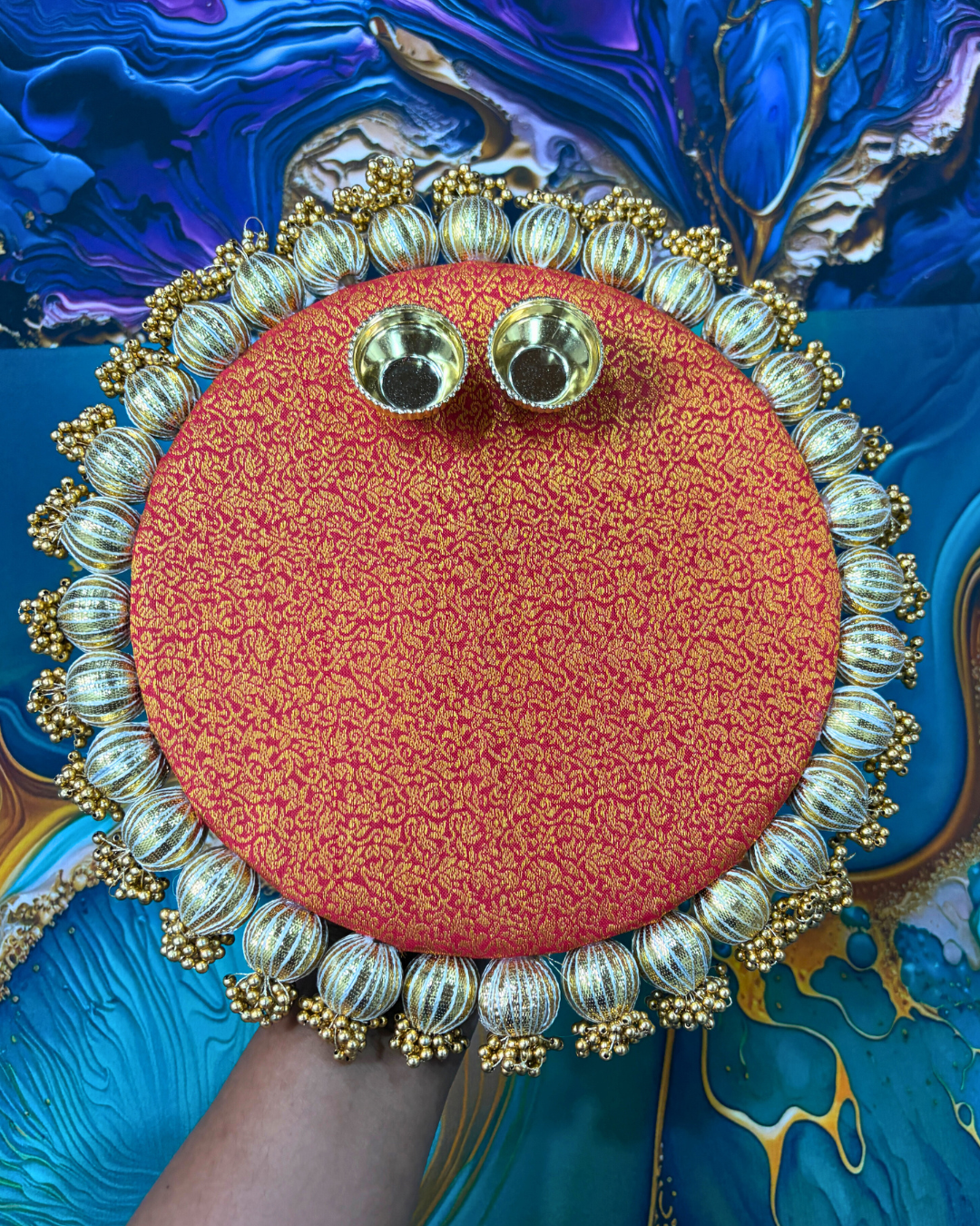 Pooja Plate For Wedding Function (8 Inches)