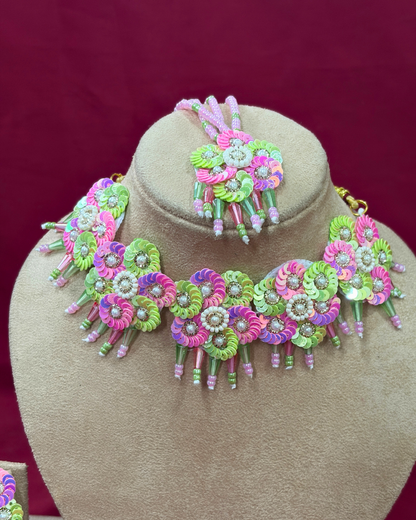 Nazakat Floral Jewellery Set