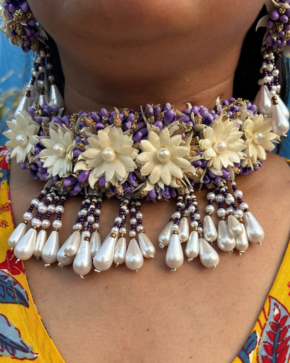 Lavender Pearl Jewellery Set