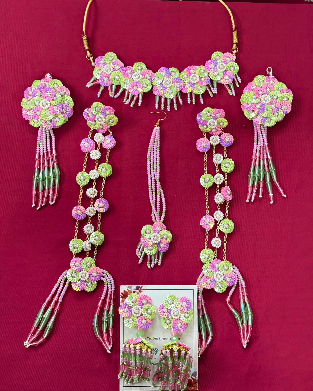 Nazakat Floral Jewellery Set