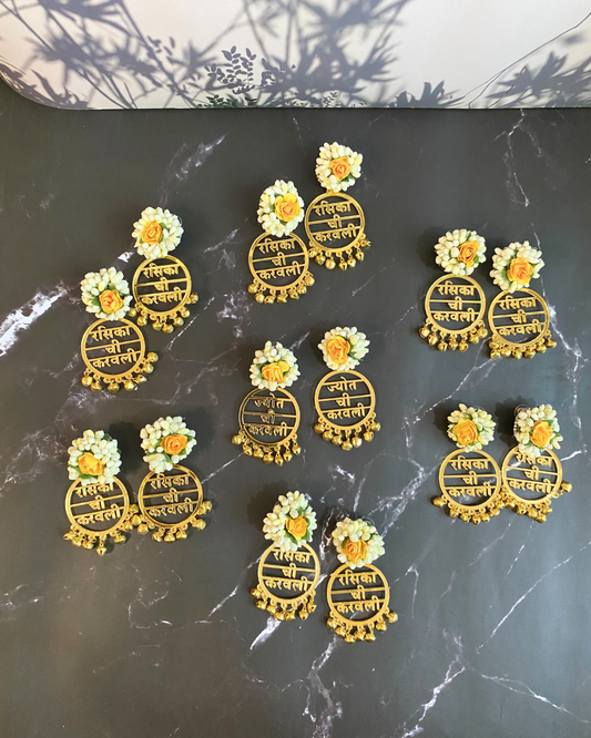 Acrylic Earrings for Brides Maid
