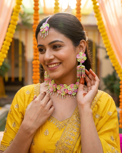 Nazakat Floral Jewellery Set