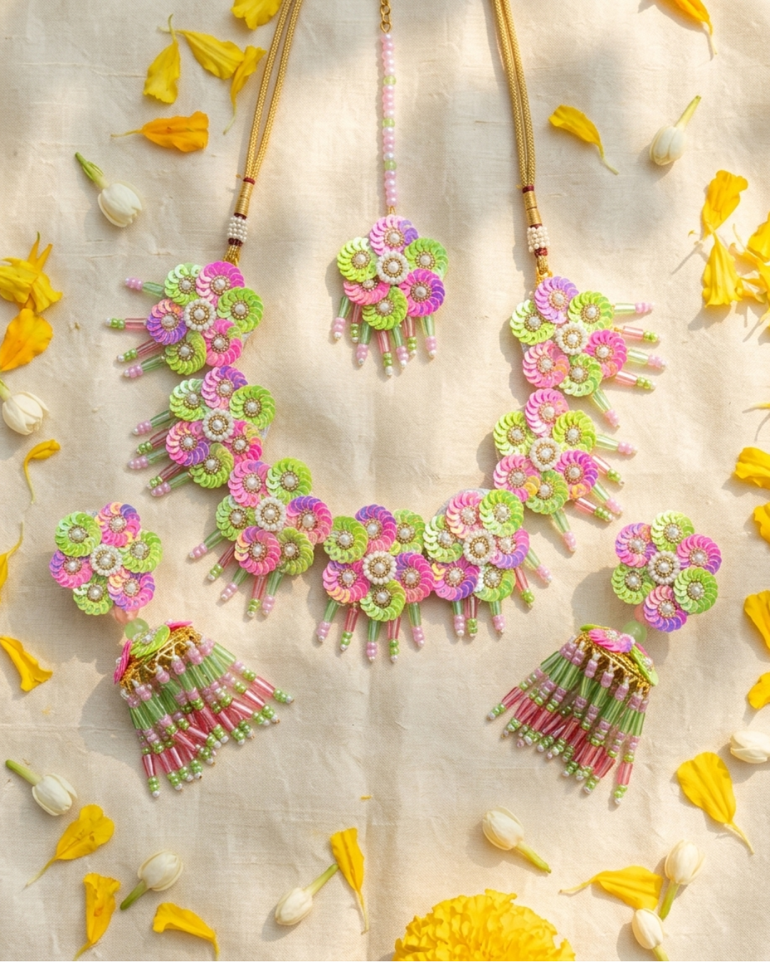 Nazakat Floral Jewellery Set