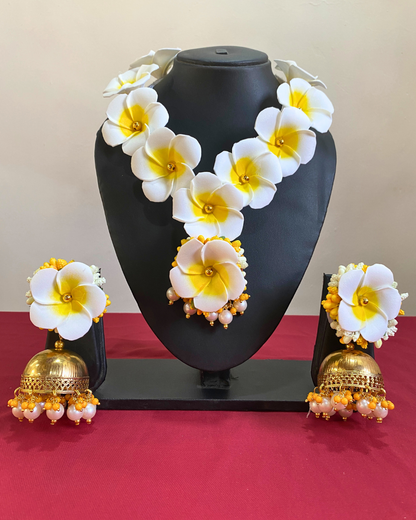 Plumeria (Champa) Artificial Floral Jewellery
