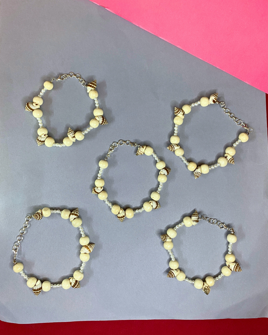 Shell and Bead Bracelets