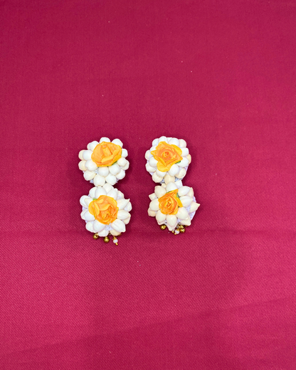 Mogra With Flower Jewellery Set