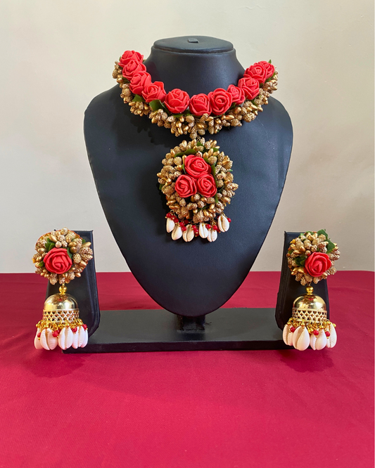 Rose Flower & Pollen Jewellery Set