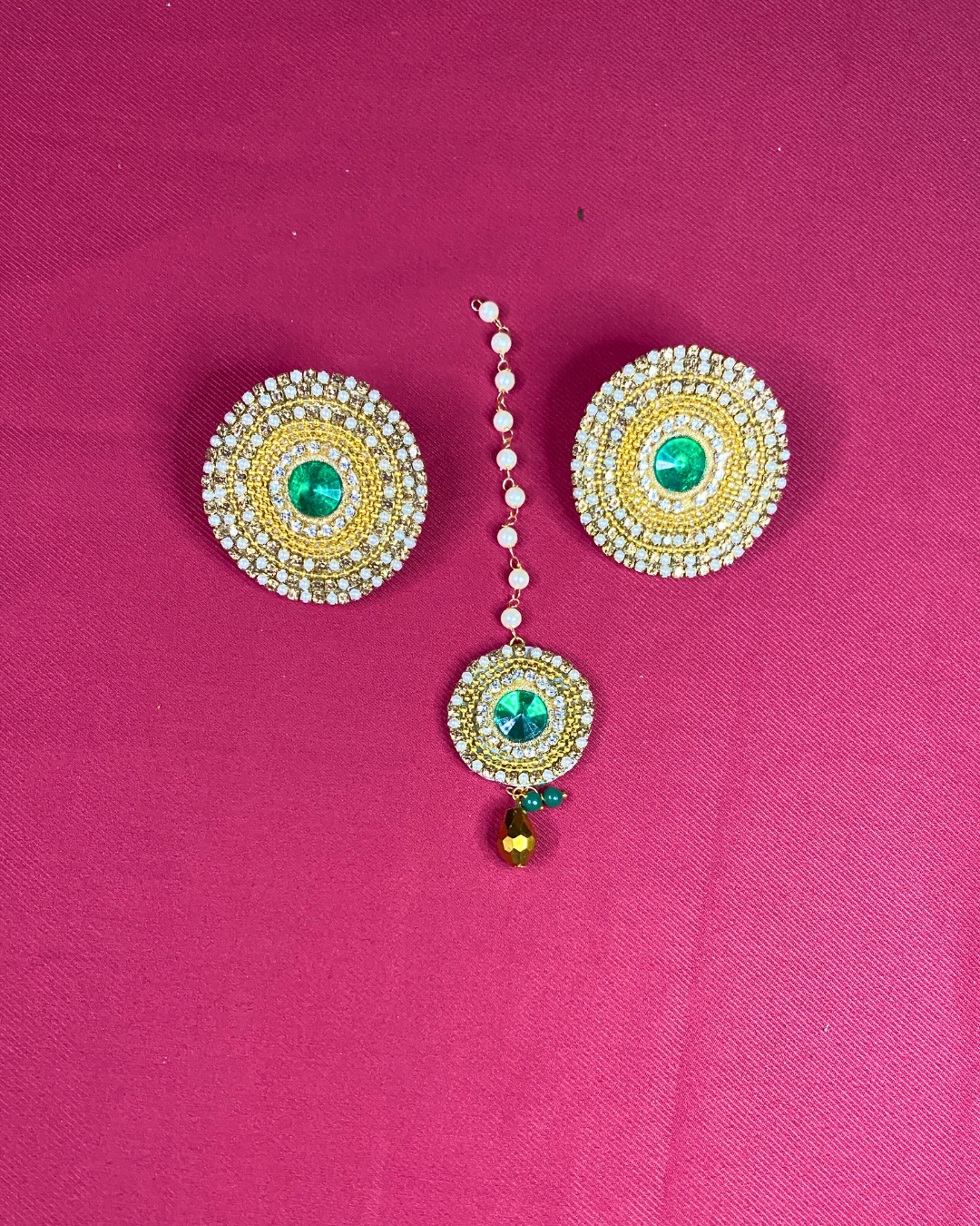 Green Kundan Jewellery Set