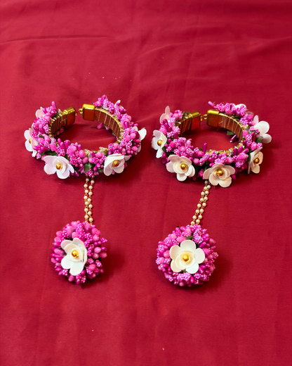 Dulhan Text Floral Jewellery Set