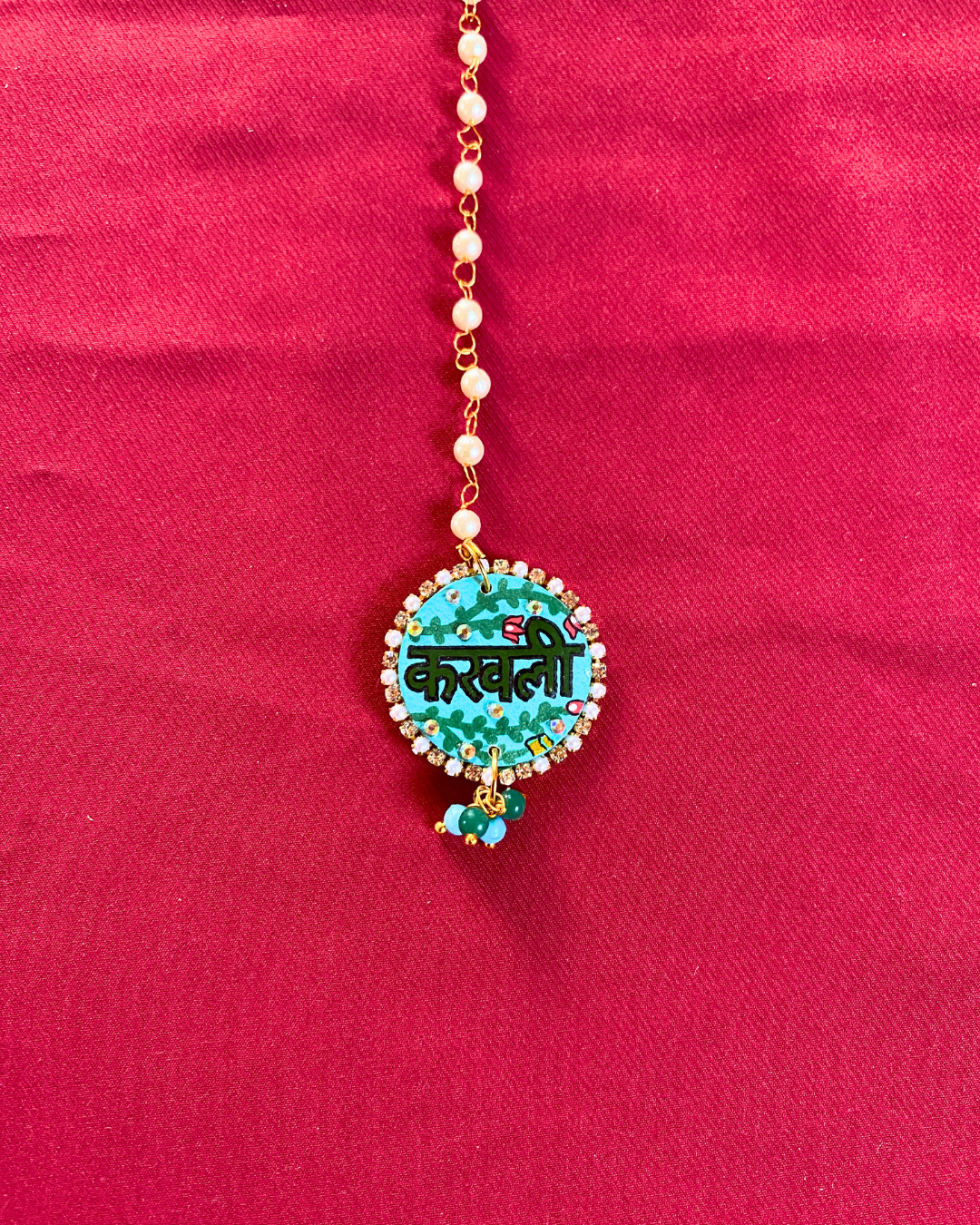 Navardevachi Bahin Hand Painted Earrings