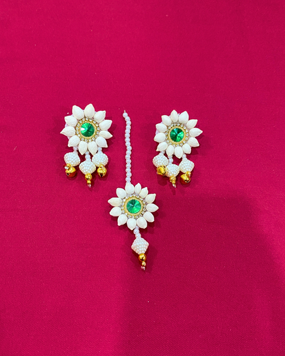 Godh Bharai Emerald Bloom Jewellery Set
