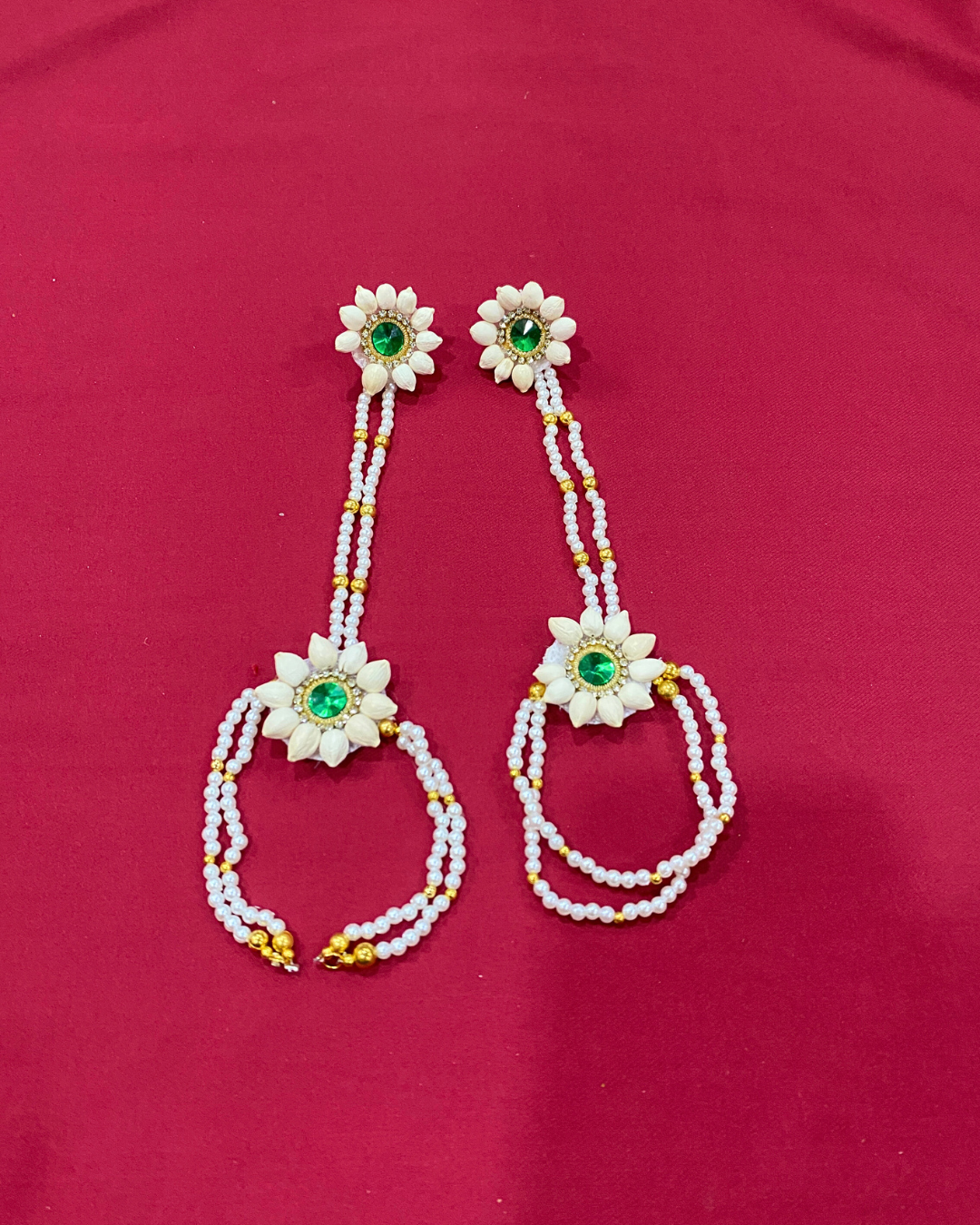 Godh Bharai Emerald Bloom Jewellery Set