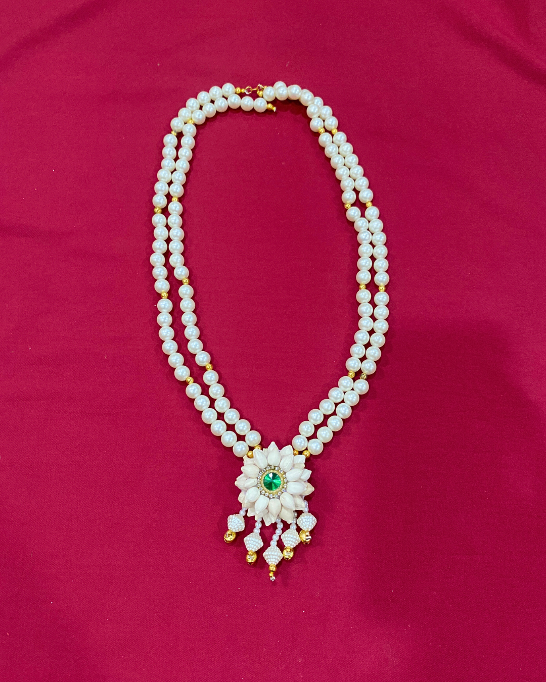 Godh Bharai Emerald Bloom Jewellery Set