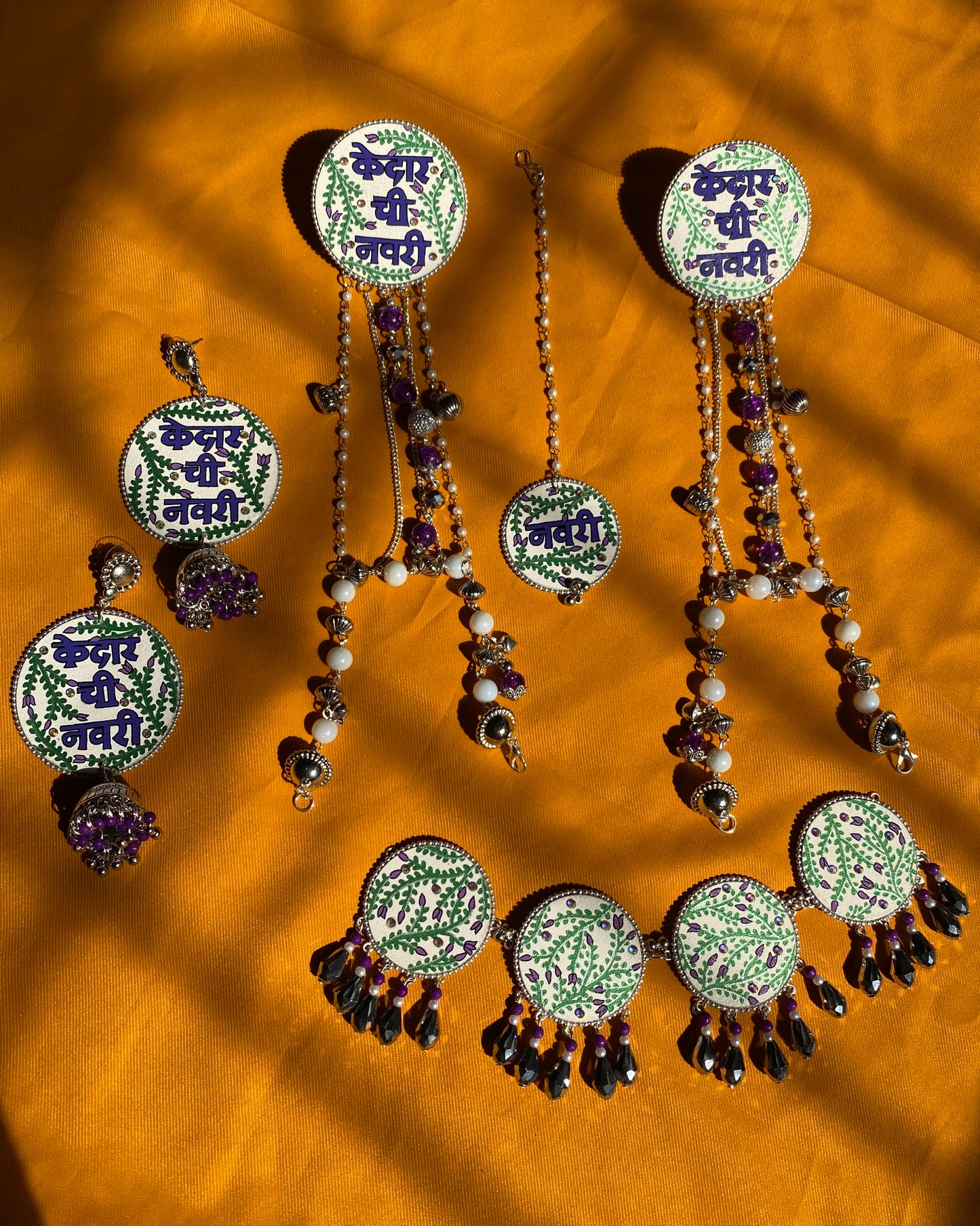 Personalised Hand Painted Jewellery Set