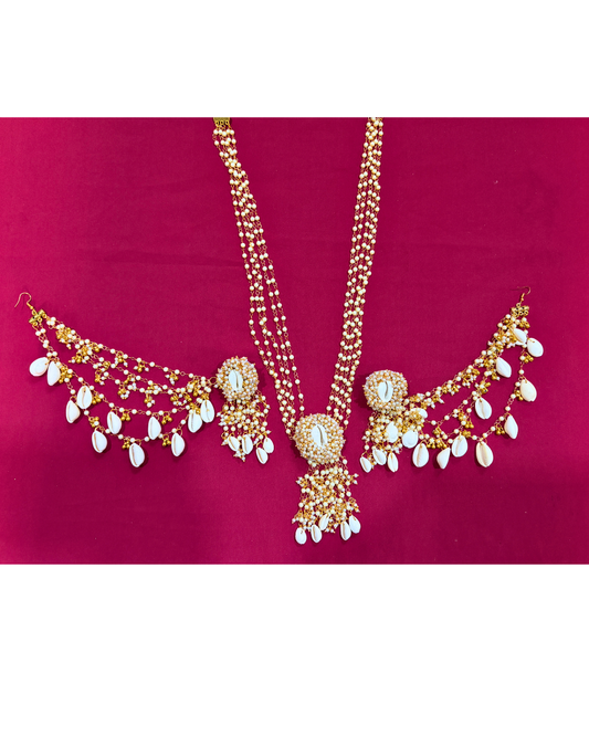 Pearl Shell 3 Layer Kaan Chain Jewellery Set