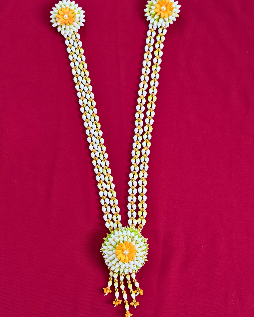 Sunehri Peele Phool Jewellery Set
