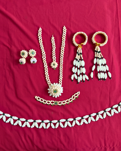 Peacock Feather Baby Shower Jewellery Set