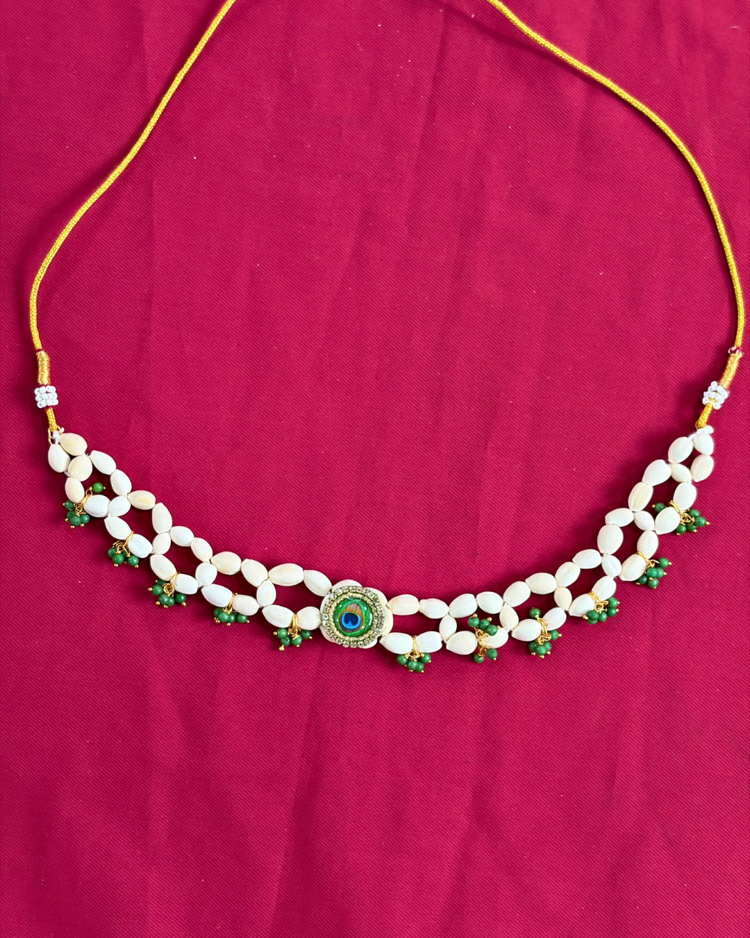 Peacock Feather Baby Shower Jewellery Set