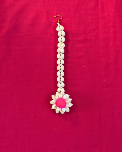 Pink Pom Pom Mogra Baby Shower Jewellery Set